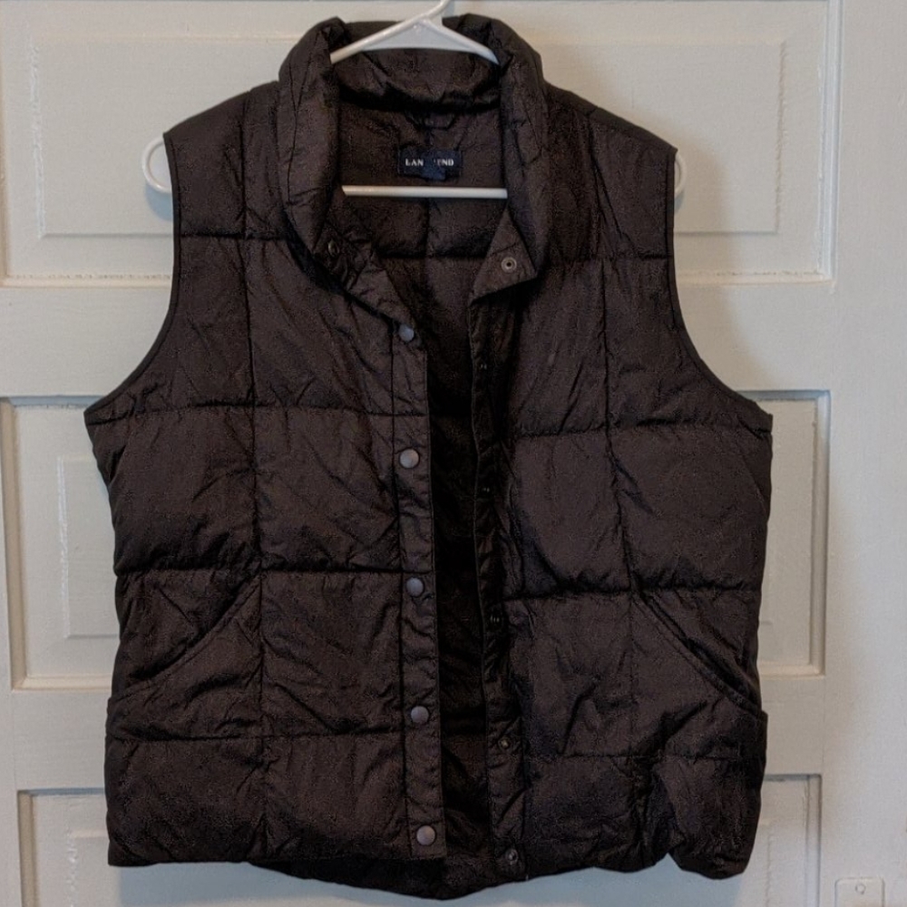 Chocolate puffer vest